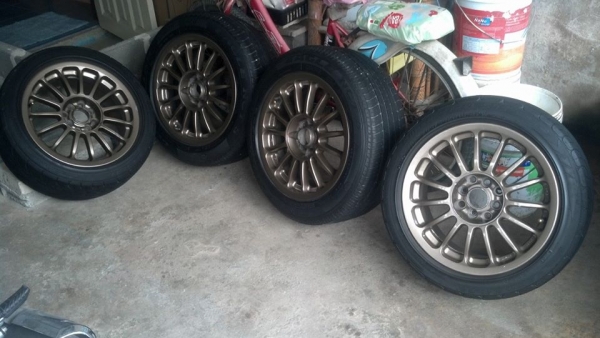 แม็ก DTM เยอรมัน ขอบ 16 ขนาด 4 รู 100/114 พร้อมยาง 6900 บาท