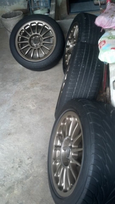 แม็ก DTM เยอรมัน ขอบ 16 ขนาด 4 รู 100/114 พร้อมยาง 6900 บาท