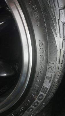 ล้อกล้วยๆ งานROta ขอบ 16 กว้าง 7 ขนาด 4 รู 100 พร้อมยาง 11000