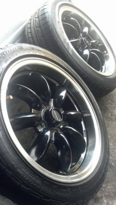 ล้อกล้วยๆ งานROta ขอบ 16 กว้าง 7 ขนาด 4 รู 100 พร้อมยาง 11000