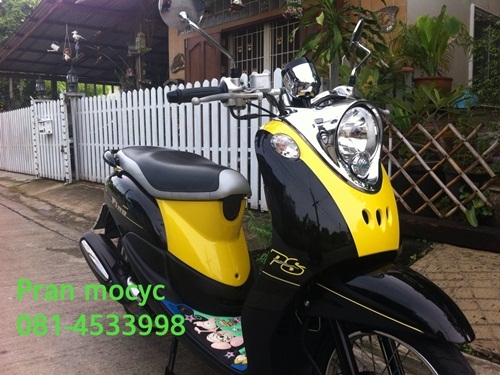 ขาย yamaha fino(ps)สีดำเหลือง ปี2013 รถ3เดือน