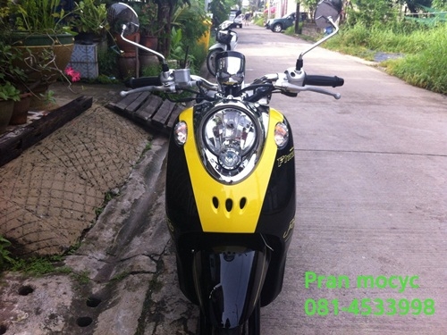 ขาย yamaha fino(ps)สีดำเหลือง ปี2013 รถ3เดือน