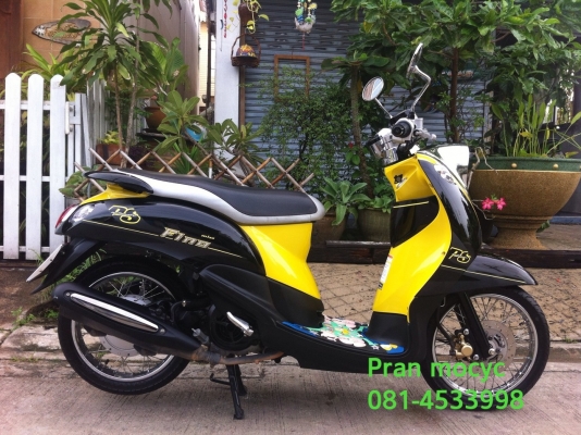 ขาย yamaha fino(ps)สีดำเหลือง ปี2013 รถ3เดือน