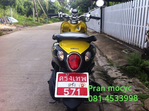 ขาย yamaha fino(ps)สีดำเหลือง ปี2013 รถ3เดือน