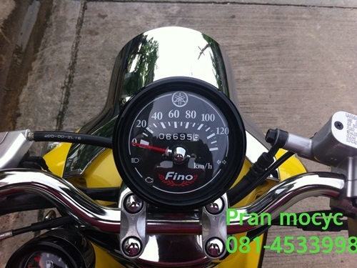 ขาย yamaha fino(ps)สีดำเหลือง ปี2013 รถ3เดือน
