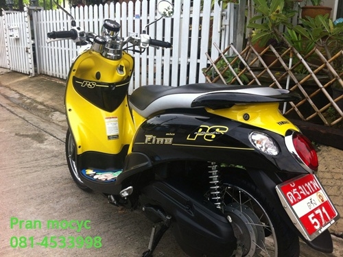 ขาย yamaha fino(ps)สีดำเหลือง ปี2013 รถ3เดือน