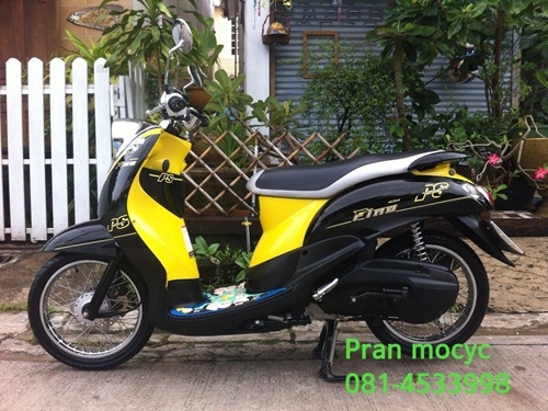 ขาย yamaha fino(ps)สีดำเหลือง ปี2013 รถ3เดือน