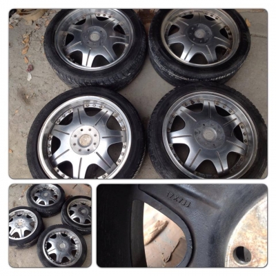 ขายแม็กมือ2 ขอบ17 VIP 4รู100/114+ ยาง ราคา 5,900 บาทราคาถูก