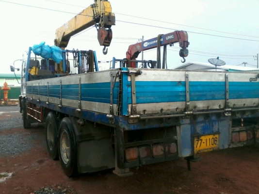 ขายรถบรรทุกติดเครน6ตัน5ปอก4ชัก ISUZU DECA 195 แรงกระบะยาว6เมตรกว่า เครื่องอ่อน คัสชีส์สวย ยางได้2เส้นหน้าครับ