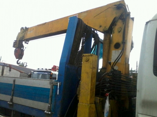 ขายรถบรรทุกติดเครน6ตัน5ปอก4ชัก ISUZU DECA 195 แรงกระบะยาว6เมตรกว่า เครื่องอ่อน คัสชีส์สวย ยางได้2เส้นหน้าครับ