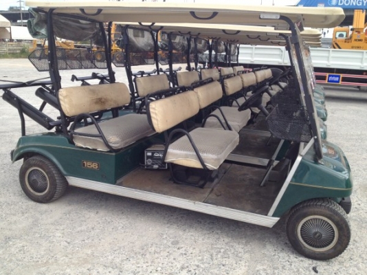 ขายรถกอล์ฟไฟฟ้า 4 ที่นั่ง Club Car นำเข้าจากญี่ปุ่น พร้อมตู้ชาร์จ
