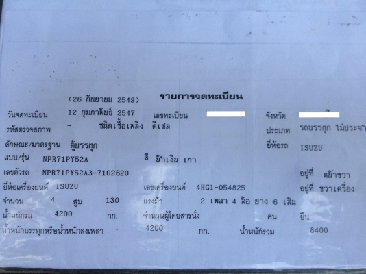 ขาย 6 ล้อ NPR 130 HP