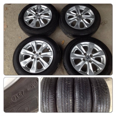 ขายแม็กเดิมขอบ15 New Honda Jazz + ยางปี12 (2512)ราคา 7,900 บ.ถูก