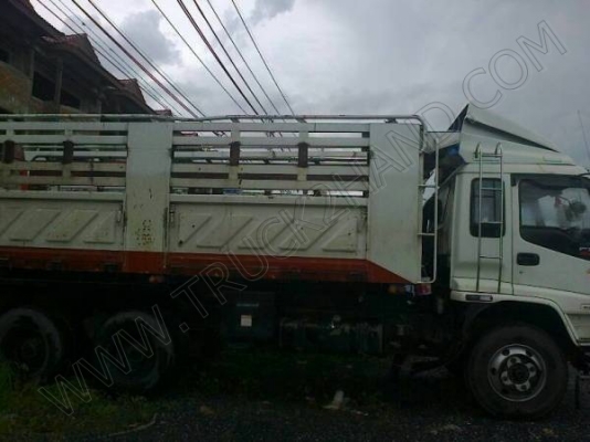 รถบรรทุกพ่วงดั๊มพ์ แม่-ลูก ยี่ห้อ ISUZU รุ่น FXZ ยูโร2