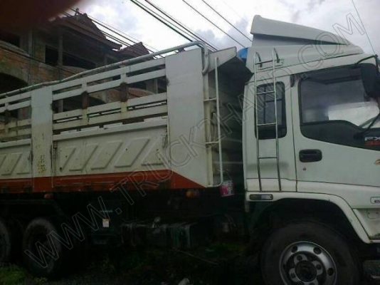 รถบรรทุกพ่วงดั๊มพ์ แม่-ลูก ยี่ห้อ ISUZU รุ่น FXZ ยูโร2