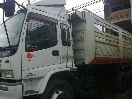 รถบรรทุกพ่วงดั๊มพ์ แม่-ลูก ยี่ห้อ ISUZU รุ่น FXZ ยูโร2