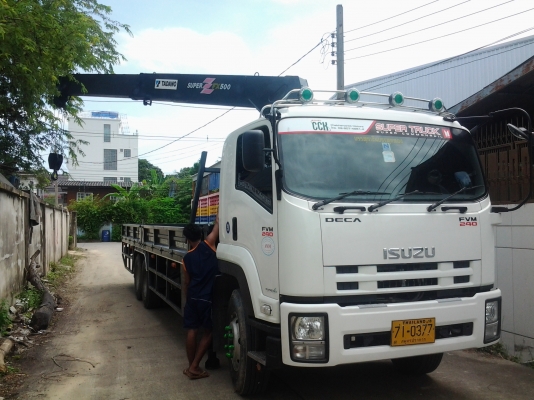 ห.จ.กอามเซอร์วิสบริการรถติดเครน3.5.8.ตัน6.10.12.ล้อทั่วไทยรายวันรายเดือนสำหรับท่านที่ต้องการรถติดเครนบรรนทุกของยาว10เมตร