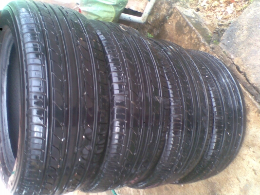 ขายยางโยโกฮาม่า195/55/15ปี11ดอกปึกเนื้อนิ่มJAPAN1ชุด