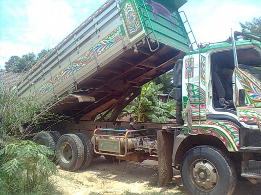 ขายรถพ่วง 22 ล้อ 2 เพลา แม่-ลูก กระบะเนียมดั้ม ISUZU FXZ 3602 ปี.53 สภาพสวยมาก