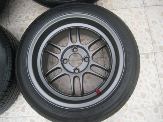 ขายล้อแม็กใหม่ RPF1 ขอบ15 สีเทากัล F7"et41,R8"et35 4รู100 + ยางปี11  สนใจติดต่อเล็กคลองสาม (081-3747940)