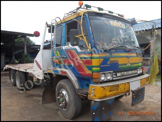 ขายด่วน รถบรรทุก 10 ล้อ MITSUBISHI FUSO 527M-A 195 แรง เทเลอร์หางปลา พร้อมใช้งาน ราคาสุดคุ้ม