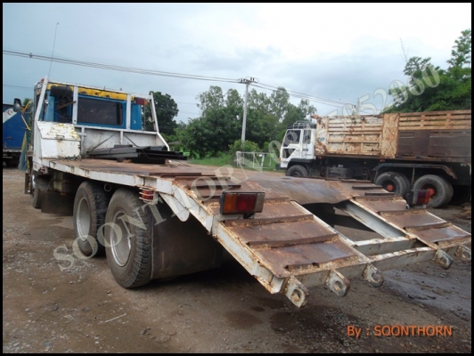 ขายด่วน รถบรรทุก 10 ล้อ MITSUBISHI FUSO 527M-A 195 แรง เทเลอร์หางปลา พร้อมใช้งาน ราคาสุดคุ้ม