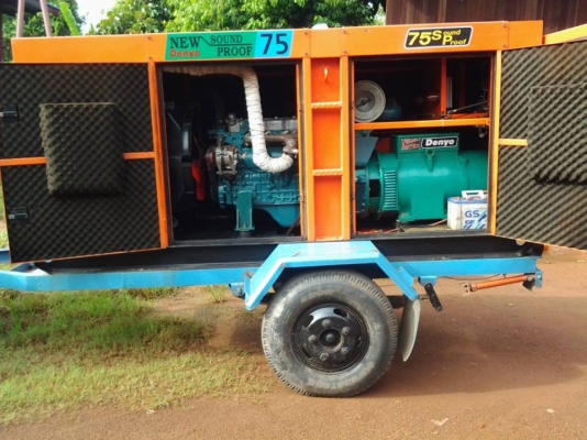 13.  ขายเครื่องปั่นไฟ  75 kva    ราคา 280,000  บาท