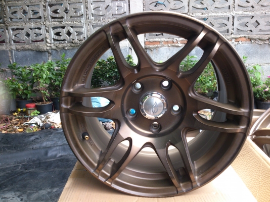 ขายแม็กขอบ15  5รู114  7.5นิ้วน้ำตาลไหม้ สวยๆ 4 วง