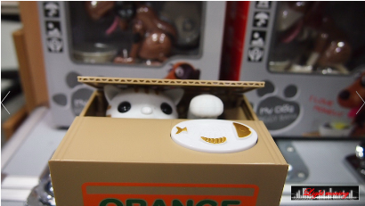 กระปุกออมสินแมว กินเหรียญ