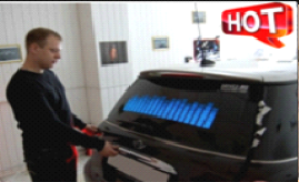 แผ่นไฟกระพริบตามเสียงเพลงสำหรับติดรถยนต์.ต์   Car Sticker El Equalizer