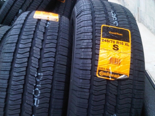 ยางใหม่ Continental ขนาด 245-70-16 ดอก HT ปี 13 ราคาโดนๆ