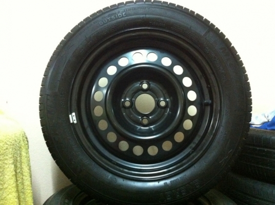 ขายล้อกะทะ Honda Jazz,City พร้อมยางปี 12 สวยๆ