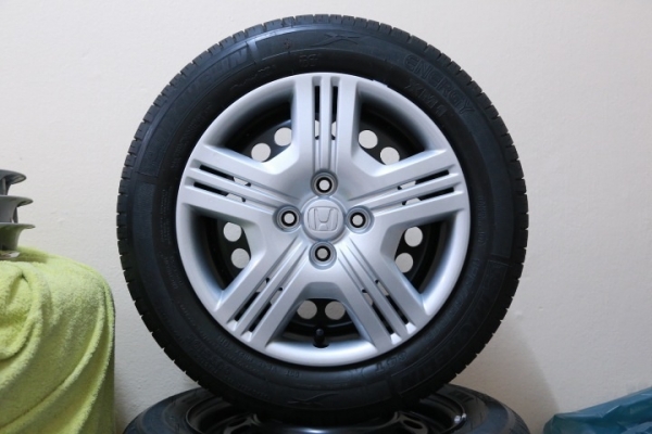 ขายล้อกะทะ HONDA CITY 15 นิ้ว พร้อมยาง ปี 13