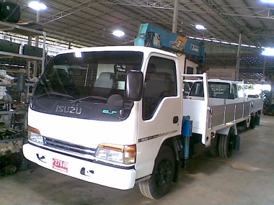 ขายรถบรรทุกอีซูซุ 6ล้อเครื่องLPG100\% ติดเครน ทาดาโน่ 2.5ตัน 5ตอน รถมือสองจากญี่ปุ่น