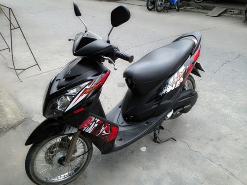 MIO ไฟคู่ ปี 52 สีดำ แดง ลายนินจา รถบ้านสวยมาก สภาพเดิมๆ เครื่องแน่น ไม่หลวม ไม่มีควัน เอกสารครบถ้วน