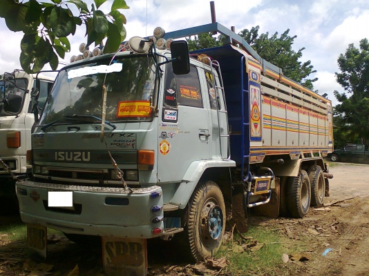 ISUZU นางฟ้า FXZ23NFP R 2 เพลา ดัมพ์ กระบะอลูมิเนียม มีระบบลากจูง