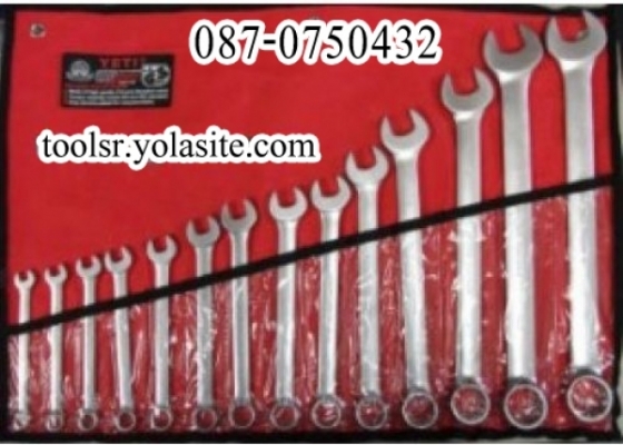 จำหน่ายประแจแหวนข้างปากตายชุดใหญ่ ขนาด10mm -32mm. 14 ตัวชุดYTB USA มาตราฐาน มอก.อเมริกา DIN และ ISO