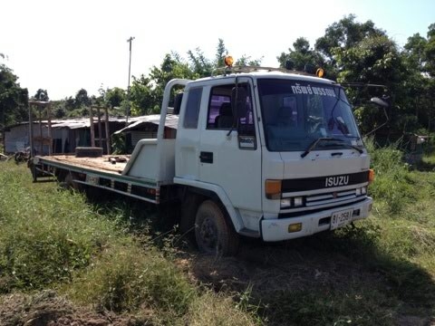 ขาย อีซุ 6 ล้อใหญ่ FTR 175 แรง บรรทุกรถเกี่ยว / สภาพพร้อมใช้ ( รถห้างแท้ๆ )