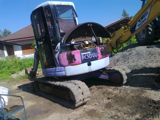 ขายด่วน!..รถแบคโฮ KOMATSU PC50-2 รถสวย เก่าญี่ปุ่น.