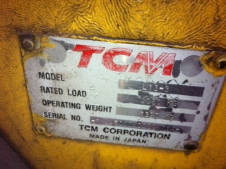 ขายรถตัก TCM,L13-3/พร้อมใช้งาน สนใจติดต่อคุณรัตนศักดิ์ โทร.081-7621704&rlm;