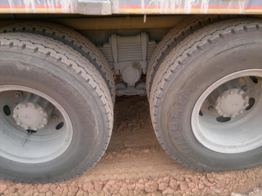 ขายรถพ่วง 22 ล้อ 2 เพลา แม่-ลูก กระบะเหล็กคอกเกษตรไม่ดั้ม ISUZU GIGR 6WA1-360 แรง ปี.52 รถใช้งานอยู่