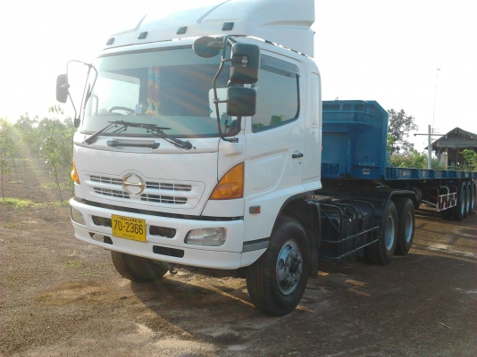 ขายหัวลาก พร้อมหางพื้นเรียบ 3 เพลา  (หางใหม่ยังไม่ได้ใช้งานคะ)