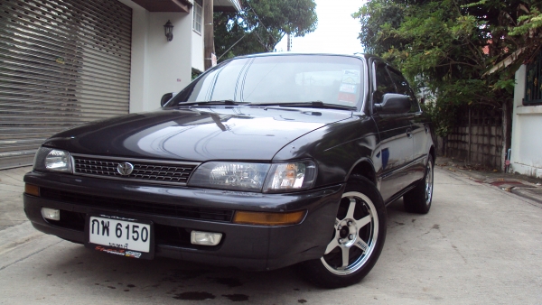 ขายด่วนรถบ้านไม่ใช่ TAXI 100\%TOYOTA, COROLLAตัวท๊อบเครื่องหัวฉีดช่างล่างดีแก๊ส+น้ำมันราคาต่อรองได้