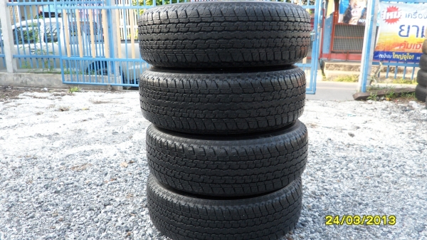 ขายแม็กALL NEW ISUZU D-MAX X-SERIES  6รูขอบ16 พร้อมยางบริสโตร์ 245/70R16 ปี12 ดอกยางสวยๆ 1 ชุด