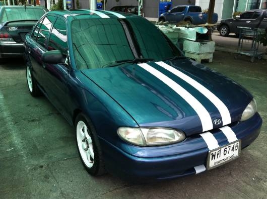 HYUNDAI ACCENT ปี98 สวยๆพร้อมใช้ สีเต็มยังเงา แบตใหม่ lpg เครื่องพิตมาก แมกlenso คุ้มเกินราคา