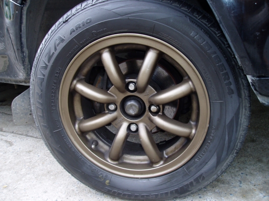 ขายล้อแม็กขอบ14พร้อมยา195 60 14ถูกๆใส่รถขับหลัง4รู114