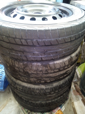 ขายล้อกระทะพร้อมยาง ขอบ 15 4/100