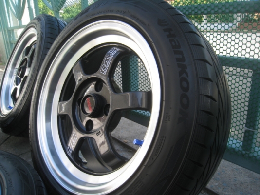 ขายล้อแม็กใหม่ TE37v สีดำขอบเงา ขอบ15"x7" et35 4รู100 +ยาง ปี11สนใจติดต่อเล็กคลองสามครับ (081-3747940)