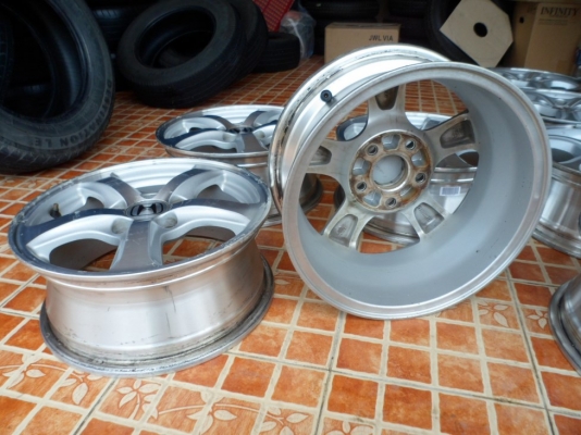 ขายแม็ก civic FD ขอบ15" ใส่5รู114 กระบะ5รู ใส่ได้(ชุด4วง 2,900บ.)