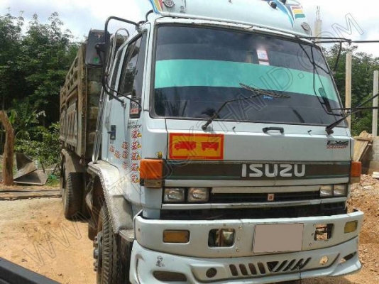 รถบรรทุกพ่วงดั๊มพ์ แม่-ลูก ยี่ห้อ ISUZU รุ่น FXZ 240 แรงม้า